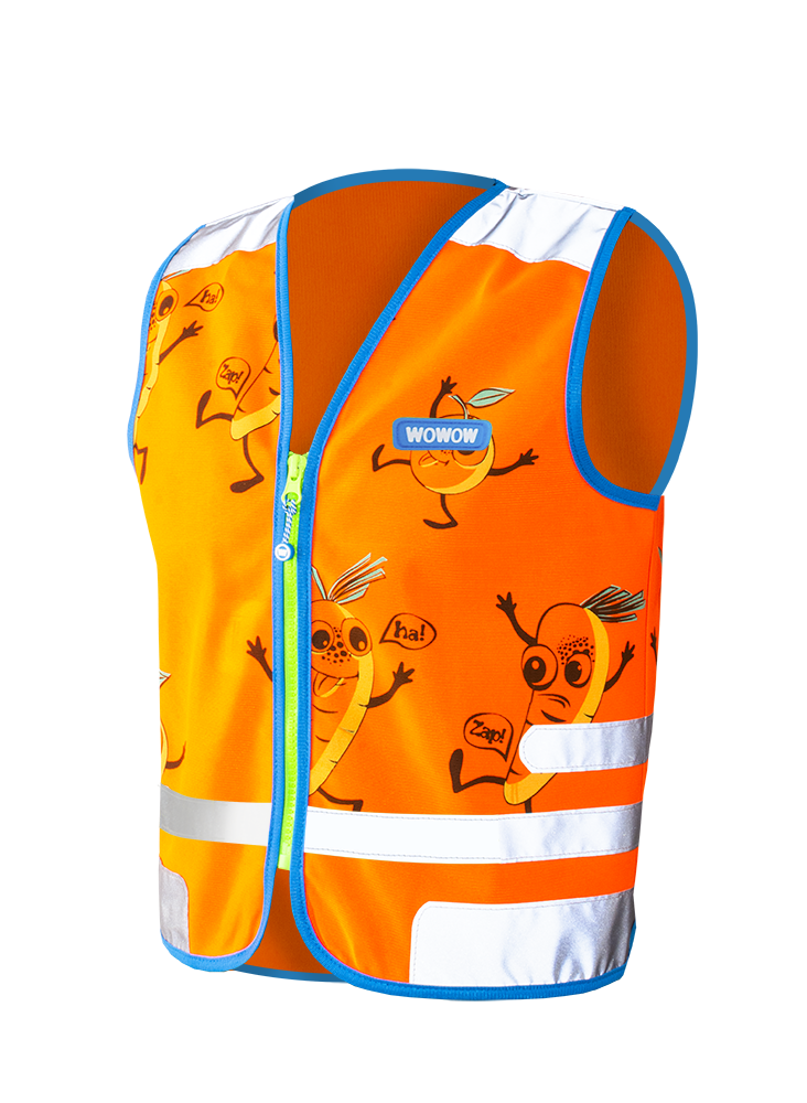Comic Veggie Jacket Orange Front NEW